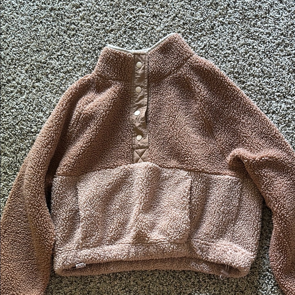 Old Navy Brown Sherpa Sweatshirt